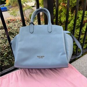 Kate Spade Light Blue Medium Leather Handbag